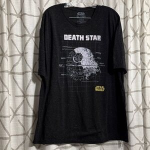 Star Wars Black and White Death Star Tee